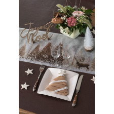 Assiette carton blanche neige