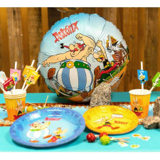 Décoration anniversaire thème Astérix et Obélix avec ballon