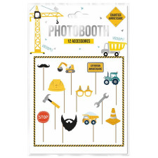 Photobooth anniversaire thème engins de chantier