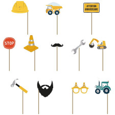 Accessoires photobooth anniversaire chantier