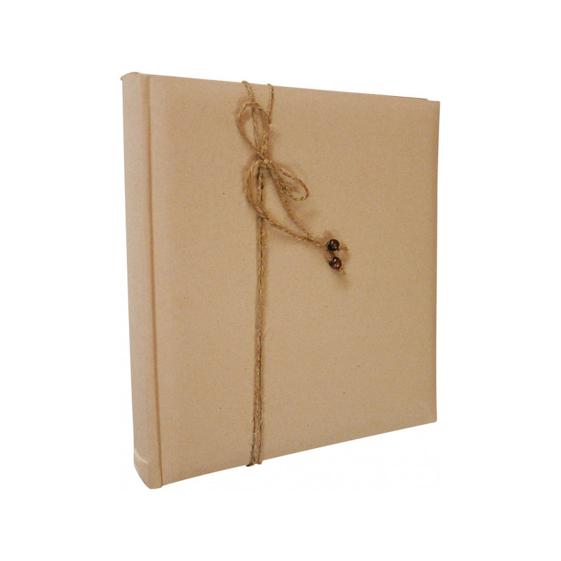 Livre d'or personnalisable en lin naturel
