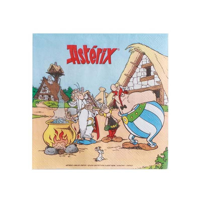 Serviette en papier Astérix et Obélix