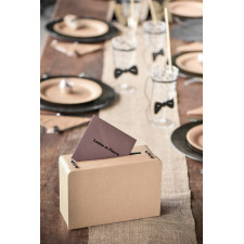 Tirelire valise couleur kraft