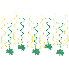 Spirales à suspendre Saint-Patrick pour décoration