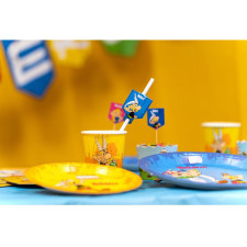 Table anniversaire thème Astérix et Obélix avec paille