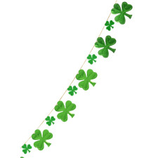 Guirlande Saint-Patrick avec trèfles verts