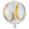 Ballon alu mylar 60 ans anniversaire Ballon alu mylar 60 ans anniversaire