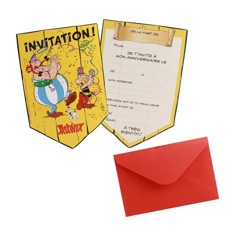 Invitation anniversaire Astérix