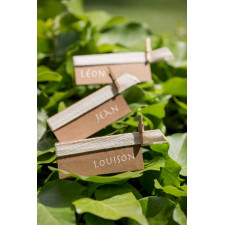 Marque-places kraft mariage