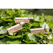 Marque-places kraft pour décoration de table