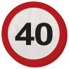 Serviettes d'anniversaire 40 ans originales.