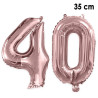Ballons 40 ans rose gold anniversaire en alu Ballons 40 ans rose gold anniversaire en alu