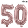 Ballons 50 ans rose gold anniversaire en alu Ballons 50 ans rose gold anniversaire en alu