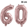 Ballons 60 ans rose gold anniversaire en alu Ballons 60 ans rose gold anniversaire en alu