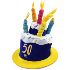 Chapeau anniversaire 50 ans en forme de gâteau Chapeau anniversaire 50 ans en forme de gâteau