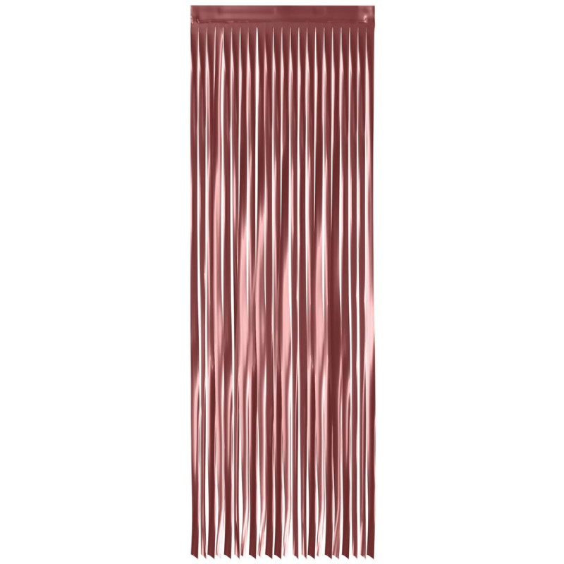 Rideau à frange rose gold