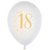 Ballons dorés pour les 18 ans spécial anniversaire Ballons dorés pour les 18 ans spécial anniversaire