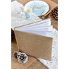 Livre d'or toile de jute personnalisable
