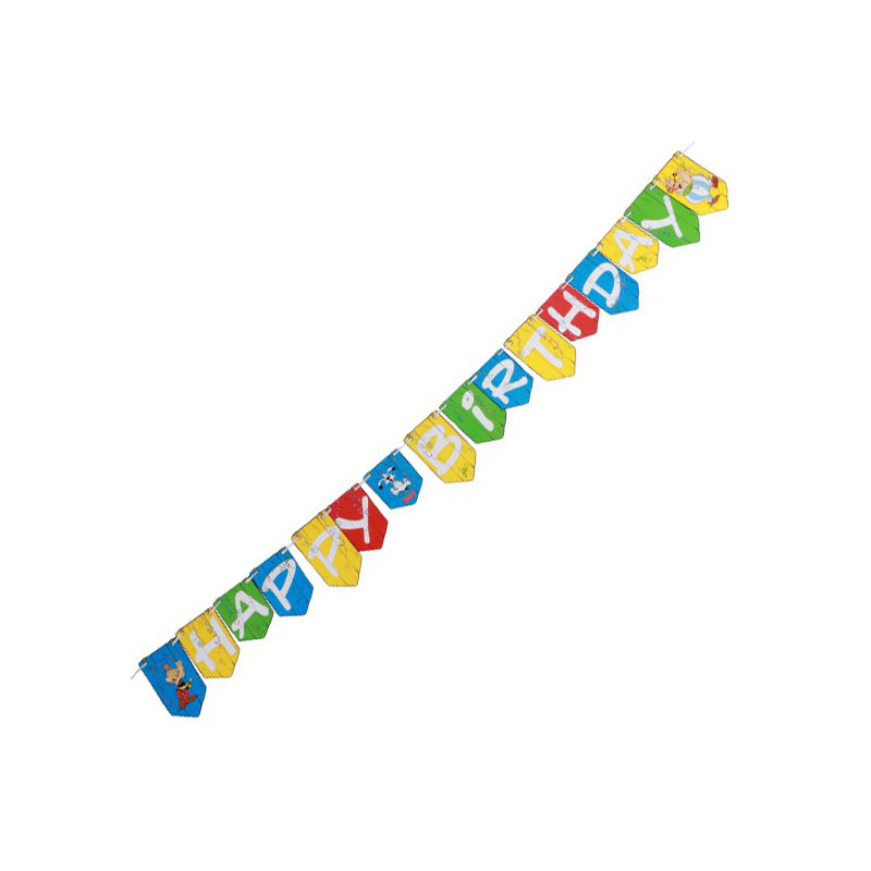 Guirlande Happy Birthday Astérix & Obélix Guirlande Happy Birthday Astérix & Obélix