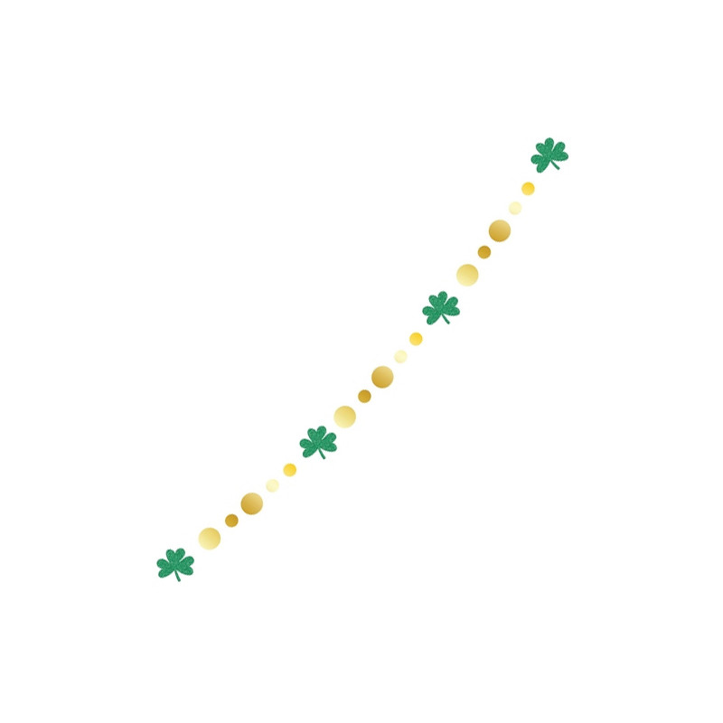 Guirlande trèfles Saint-Patrick 5 mètres
