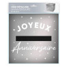 Tirelire anniversaire couleur argent