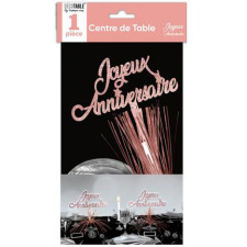 Centre de table anniversaire rose gold Centre de table anniversaire rose gold