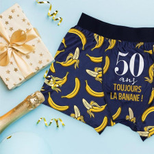 Cadeau anniversaire 50 ans homme marrant boxer