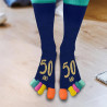 Cadeau anniversaire 50 ans chaussettes orteils
