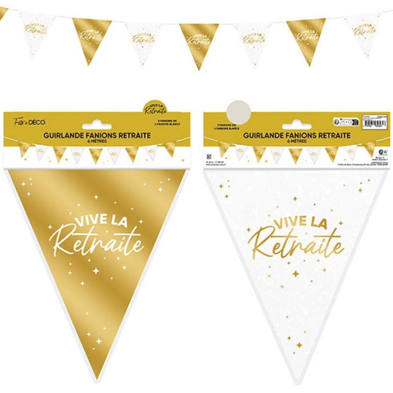 Guirlande retraite dorée Guirlande retraite dorée