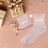 Cadeau chaussettes à paillettes princesse