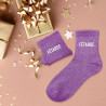 Cadeau chaussettes à paillettes fêtarde