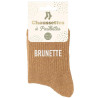Paire de chaussettes brunette à paillettes