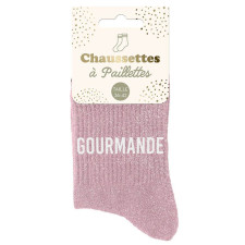 Paire de chaussettes gourmande à paillettes Paire de chaussettes gourmande à paillettes