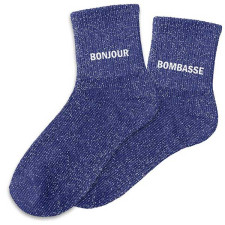 Chaussettes paillettes bonjour bombasse