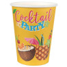 Gobelets en carton pour soirée Hawaï Gobelets en carton pour soirée Hawaï