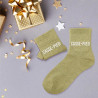 Cadeau chaussettes à paillettes casse-pied femme