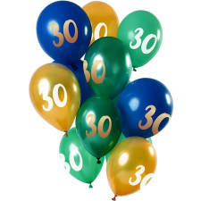 Ballons 30 colorés pour anniversaire