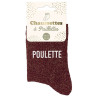 Paire de chaussettes poulette à paillettes