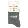 Paire de chaussettes chieuse à paillettes