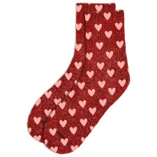 Chaussettes paillettes coeur