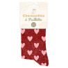 Paire de chaussettes cœur à paillettes