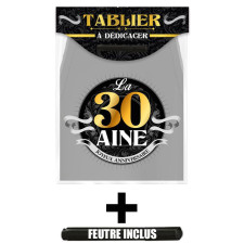 Cadeau tablier anniversaire 30 ans dédicace