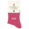 Paire de chaussettes têtue à paillettes