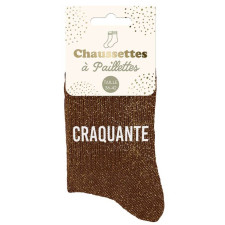 Paire de chaussettes craquante à paillettes Paire de chaussettes craquante à paillettes