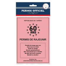 Permis 60 ans anniversaire