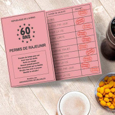 Carte permis anniversaire 60 ans Carte permis anniversaire 60 ans