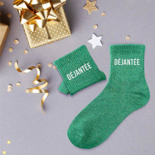 Cadeau chaussettes à paillettes déjantée Cadeau chaussettes à paillettes déjantée