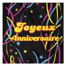 Dos serviette en papier anniversaire 30 ans