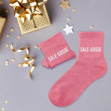 Cadeau chaussettes à paillettes sale gosse