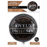 Ballon mylar pour décoration d'anniversaire homme